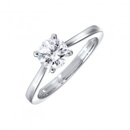 14KT White Gold & Diamond Sparkle Fashion Ring  - 1 ctw