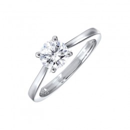 14KT White Gold & Diamond Sparkle Fashion Ring  - 1/2 ctw