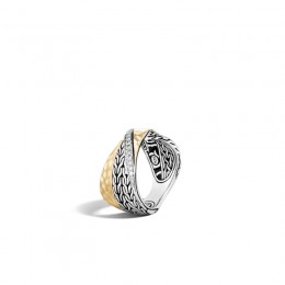 Twisted Pave Band Ring