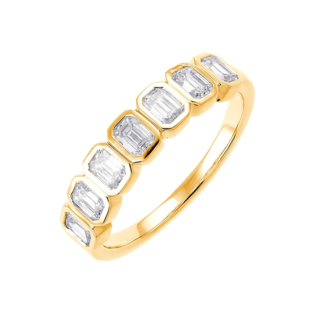 Lab Grown 14Kt Yellow Gold Diamond 3/4Ctw Ring