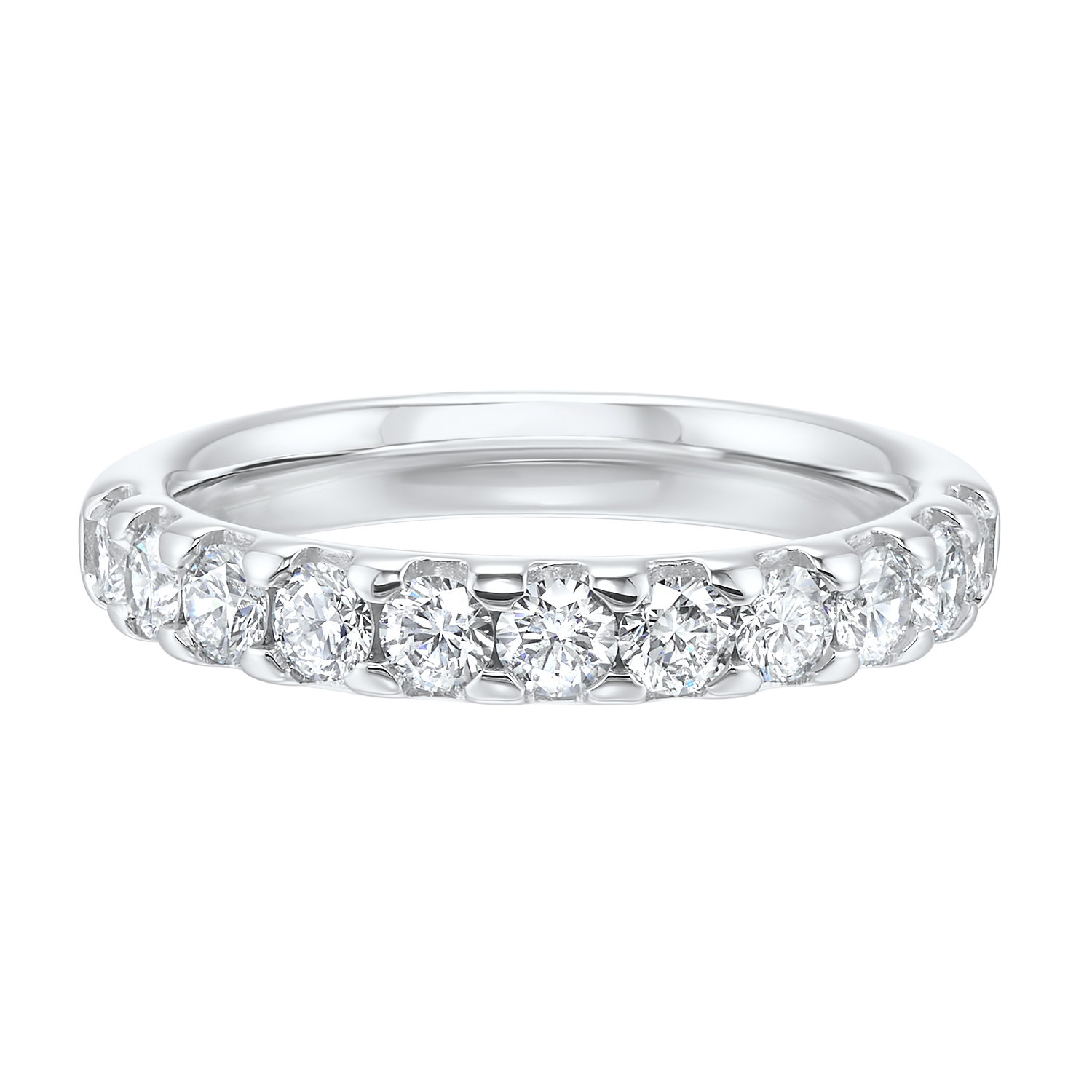 Lab Grown 14Kt White Gold Diamond 1Ctw Ring