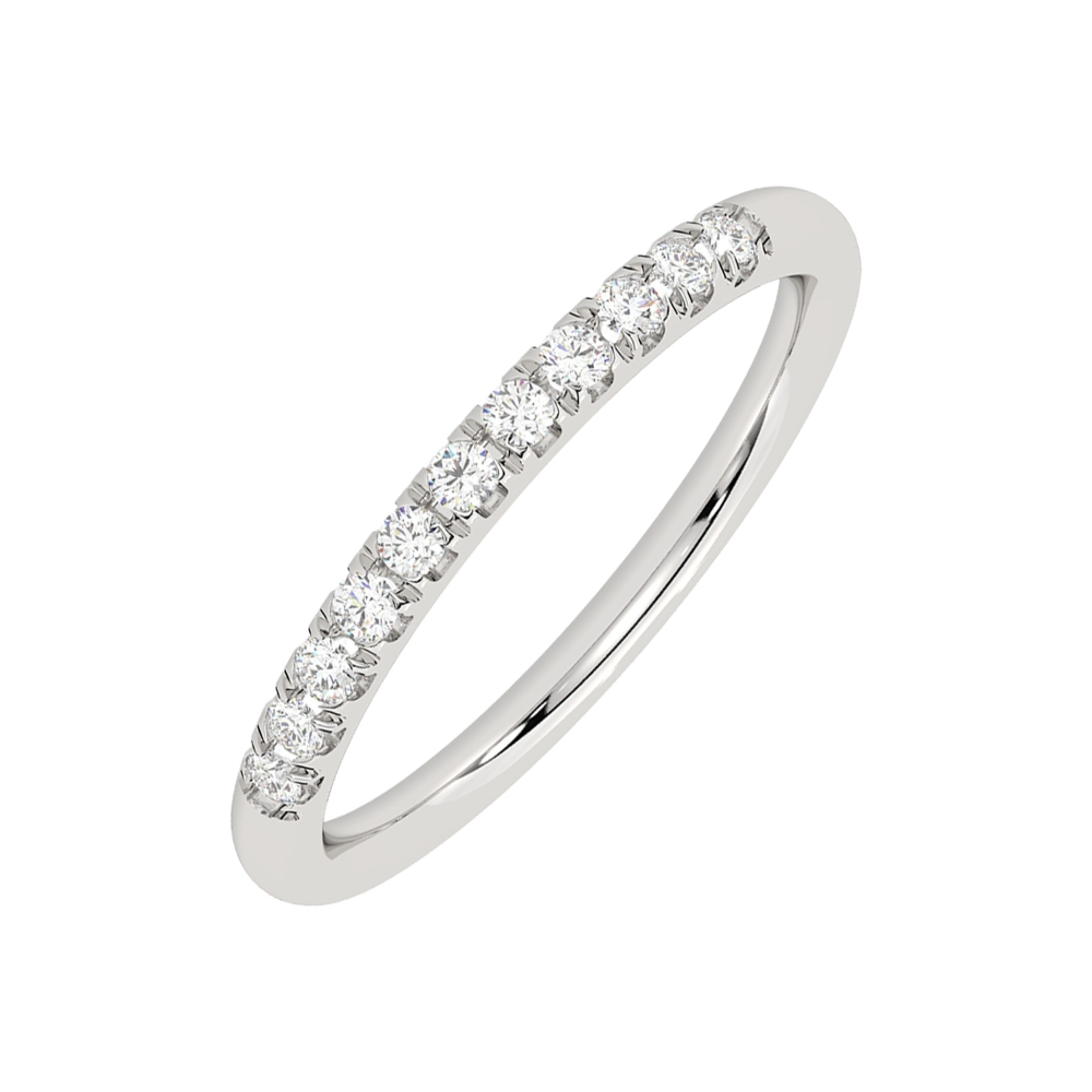Lab Grown 14Kt White Gold Diamond 1/4Ctw Ring
