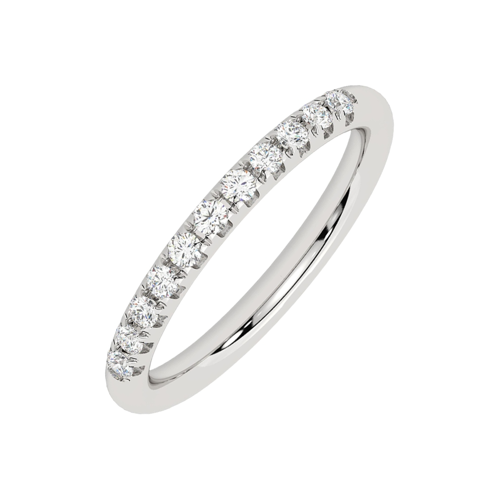 Lab Grown 14Kt White Gold Diamond 1/3Ctw Ring