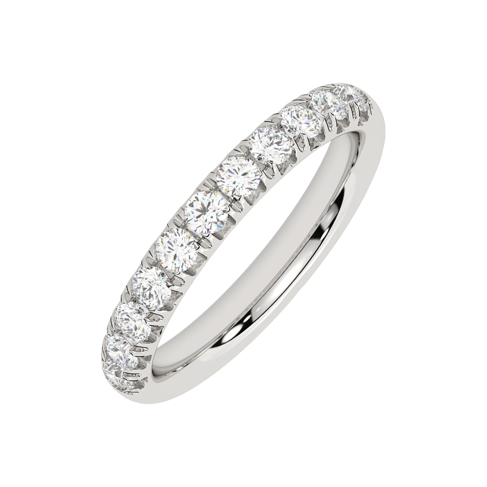 Lab Grown 14Kt White Gold Diamond 3/4Ctw Ring