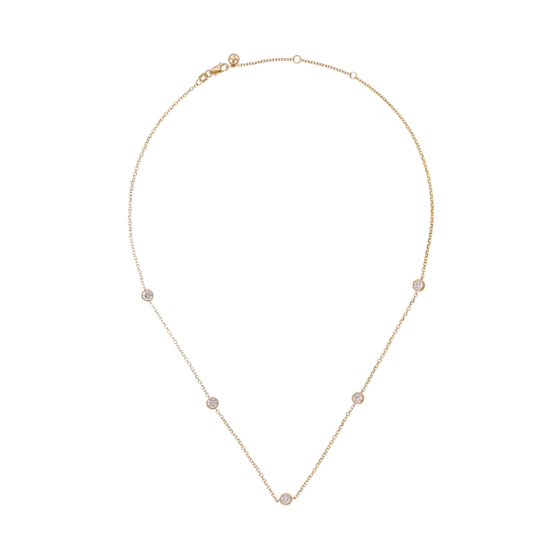 Lab Grown 14Kt Yellow Gold Diamond 2Ctw Necklace