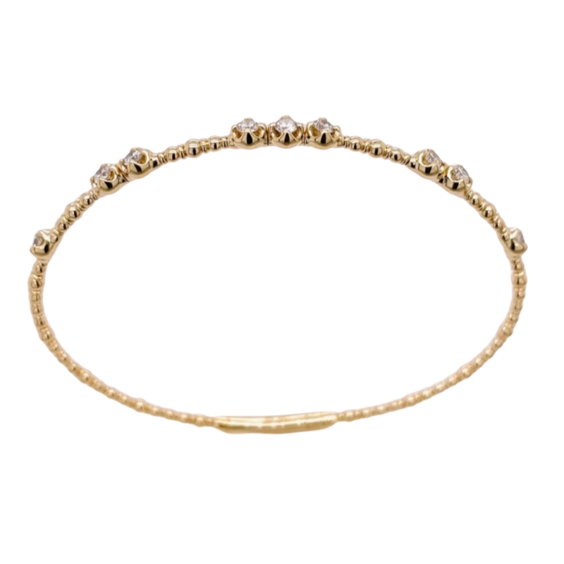 .63Ct Dias Flex Bangle 14k Yellow Gold