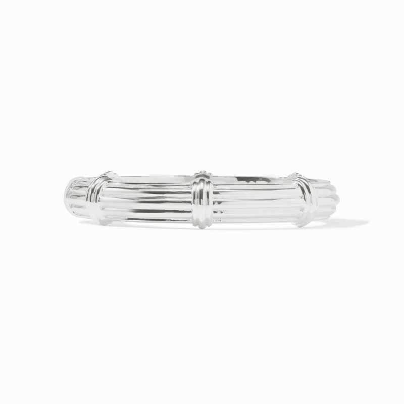 Julie Vos Silver Portofino Demi Hinge Bangle