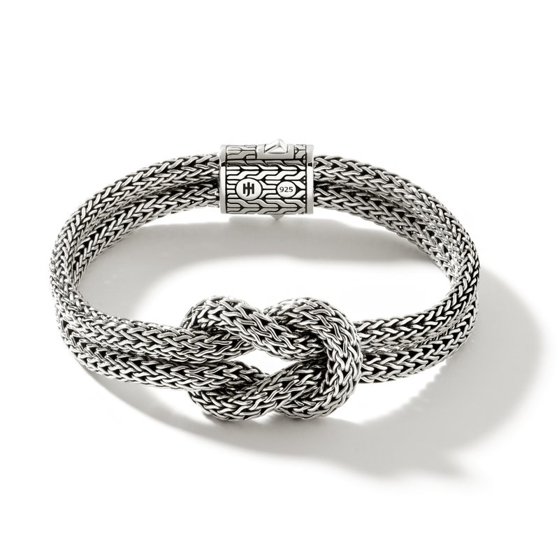 Classic Chain Silver Manah Double Row Bracelet