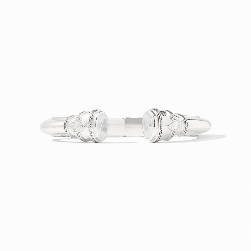 Julie Vos Silver Cannes CZ Demi Cuff