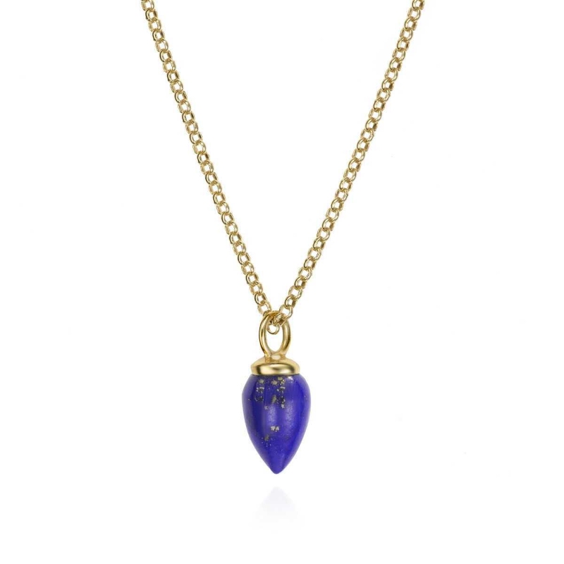 Lapis Pedulum Pend Sterling/Vermeil