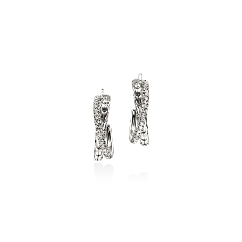 Essential Pave Crossover Earring