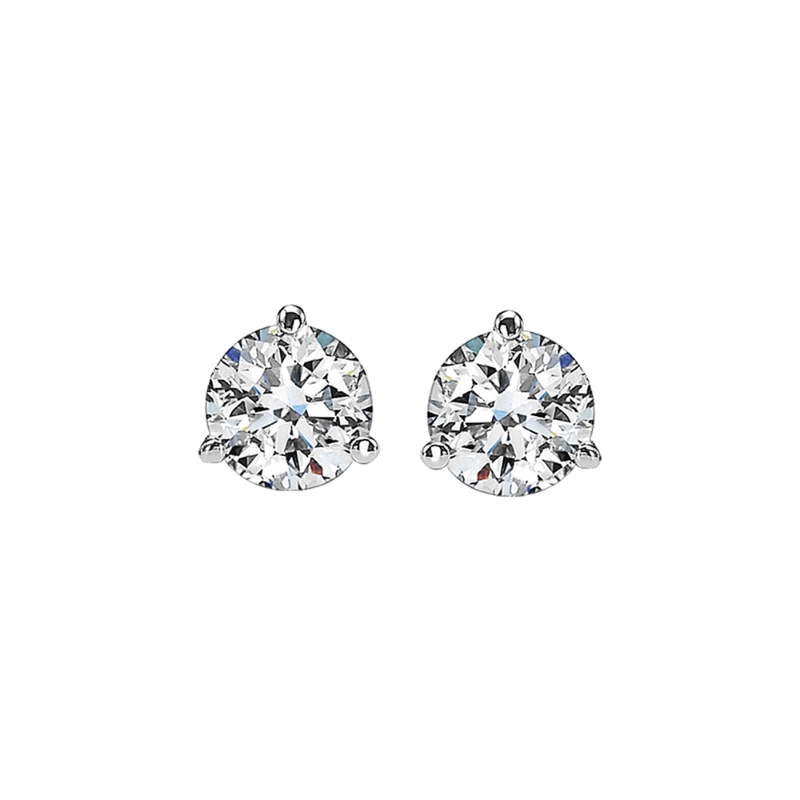 Lab Grown 14Kt White Gold Diamond 2Ctw Earring
