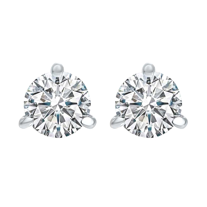 Lab Grown 14Kt White Gold Diamond 2 1/2Ctw Earring