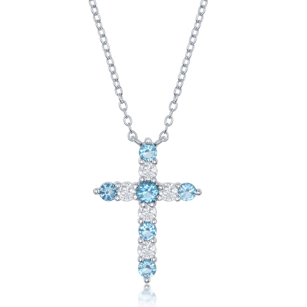 Dec CZ Silver Cross