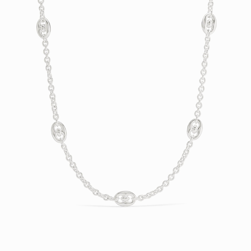 Julie Vos Silver Laguna Station Necklace