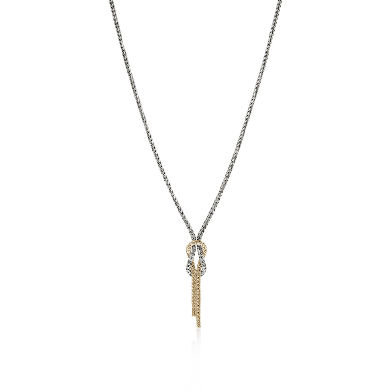 Silver/14Ky Knot Chain