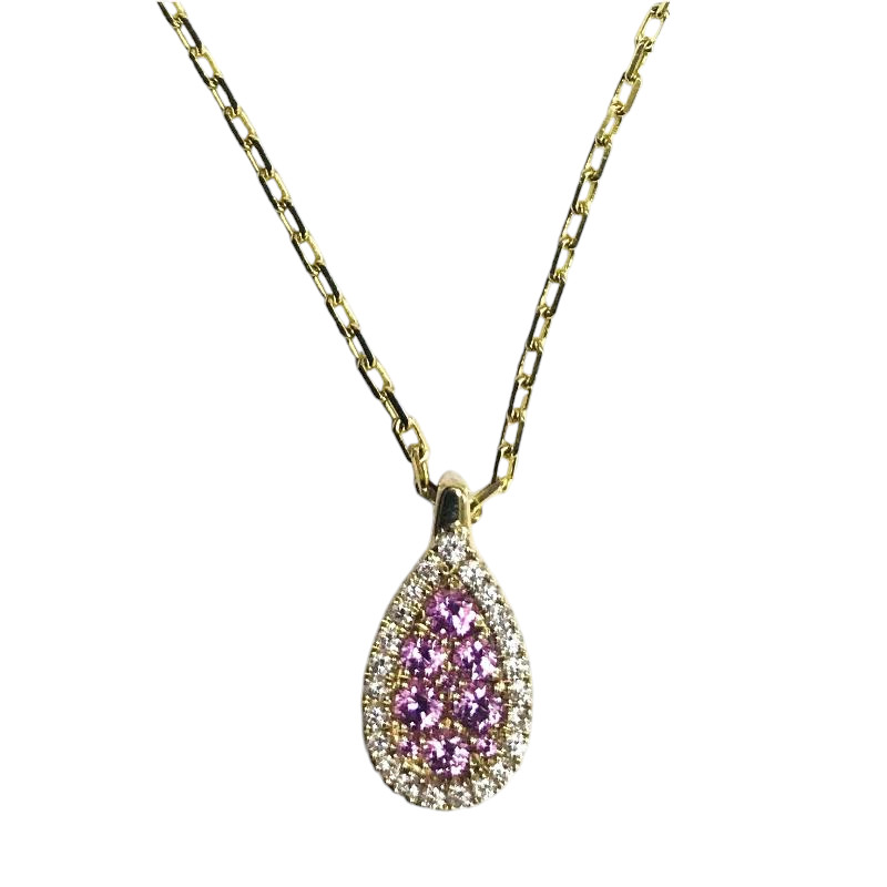 14K Yellow Gold Diamond Pendant