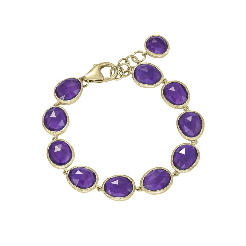 Amethyst Bracelet in 18k Gold