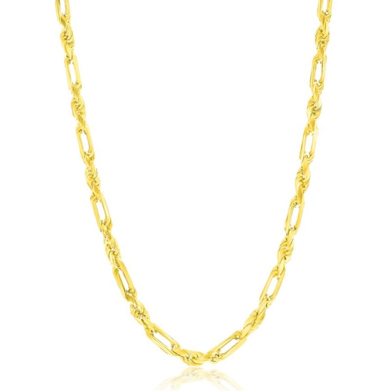 20" 4mm Figarope Gold Plated Chain