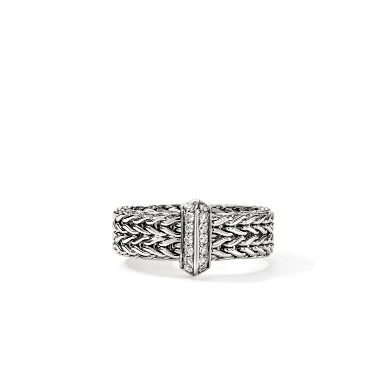 .16Ct Diamonds Silver Band