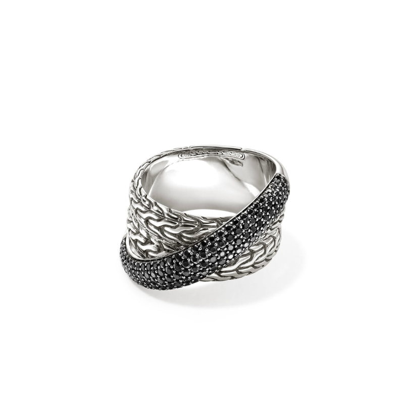 Essential Pave Crossover Ring