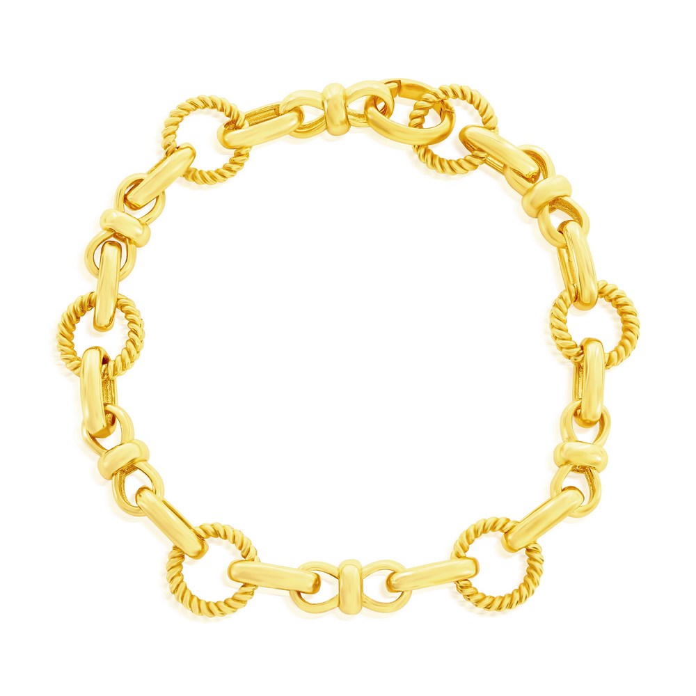 Gold Plated Infinity Link Bracelet 7