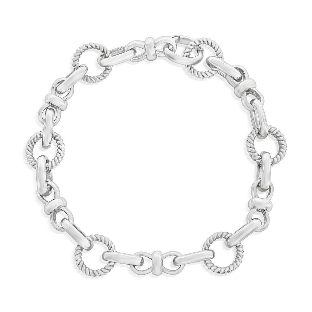Sterling Infinity Link Bracelet 7"